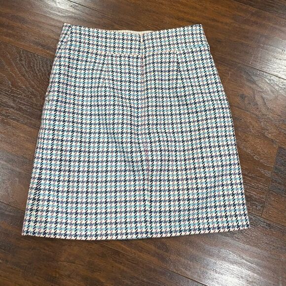 Veronica Beard Arezzo houndstooth lined skirt - Picture 7 of 10
